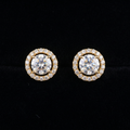 0.92Ct of Earring  With the Purity of 18K