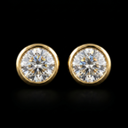 0.43Ct of Earring  With the Purity of 18K