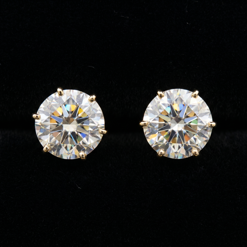 5.6Ct of Earring  With the Purity of 18K