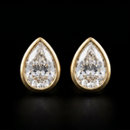 0.28Ct of Earring  With the Purity of 18K