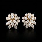 4.37Ct of Earring  With the Purity of 18K