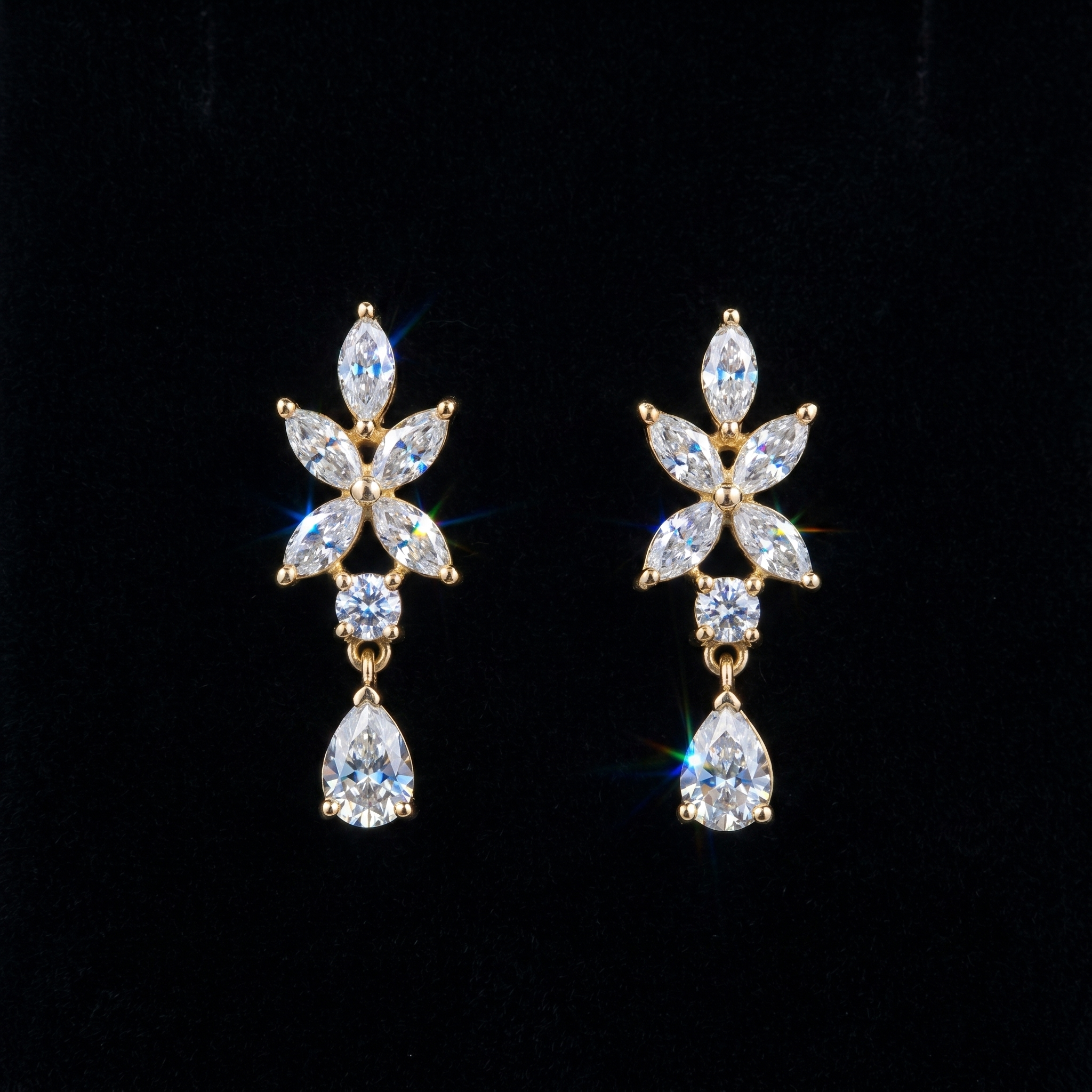 3.02Ct  of Earring with the Purity of 18K
