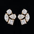 2.67Ct of Earring  With the Purity of 18K