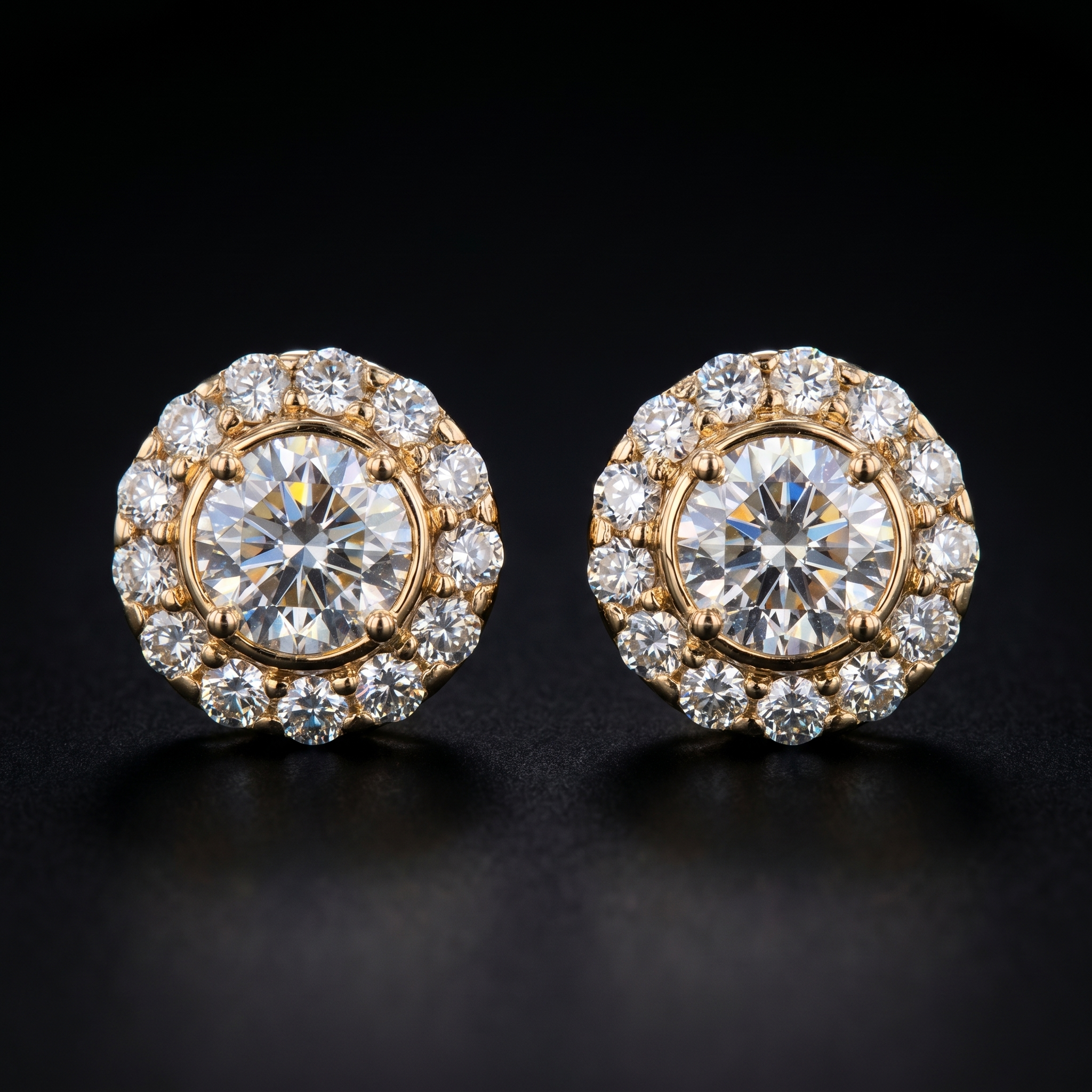 1.94Ct of Earring  With the Purity of 18K