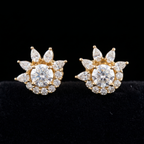 3.14Ct of Earring  With the Purity of 18K