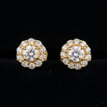 0.84Ct of Earring  With the Purity of 18K