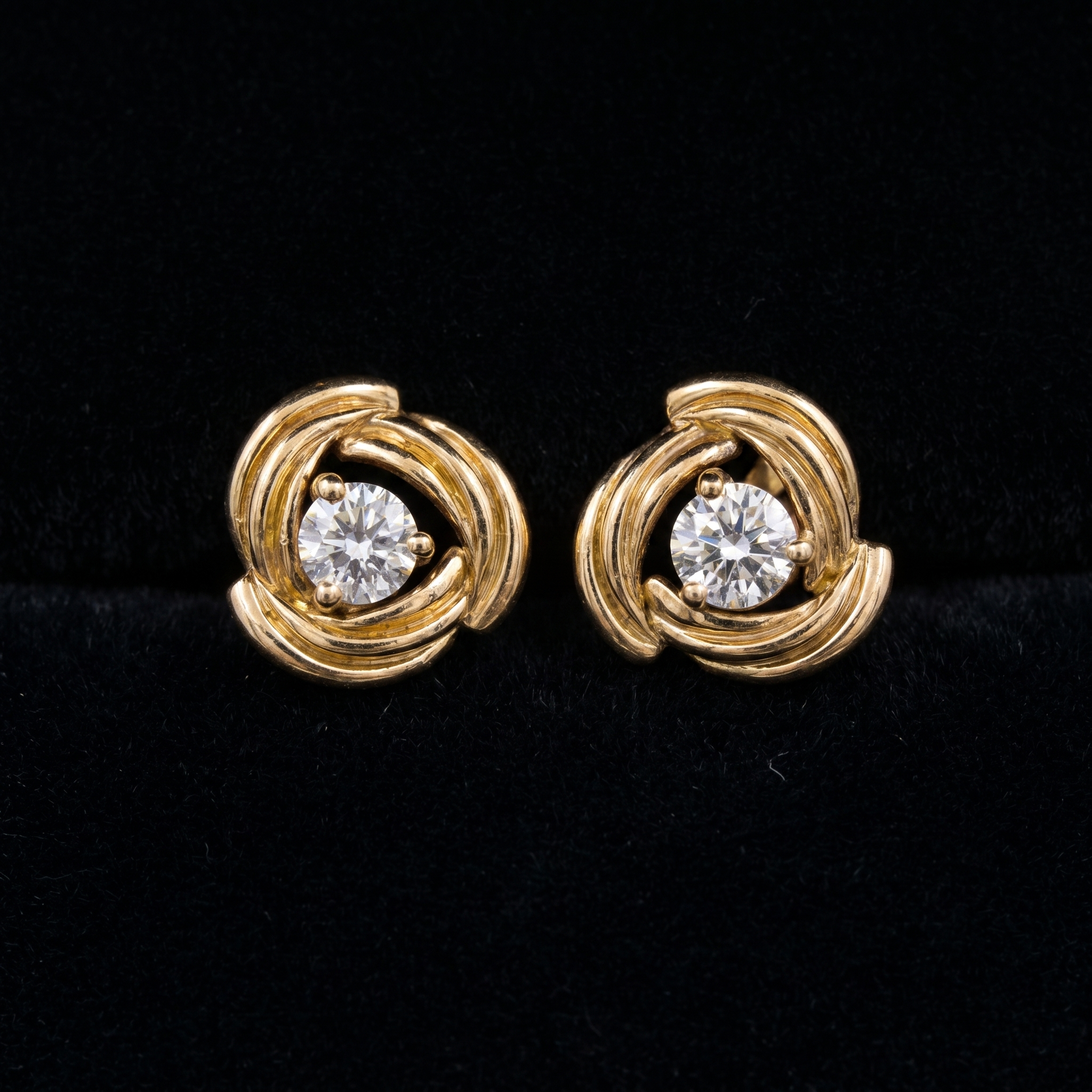 0.81Ct of Earring  With the Purity of 18K