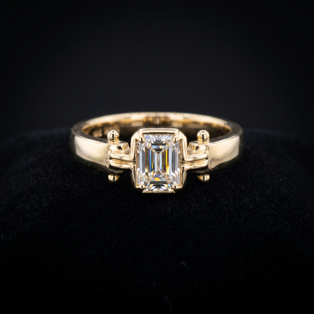 0.01Ct of Mens Ring With the Purity of 18K