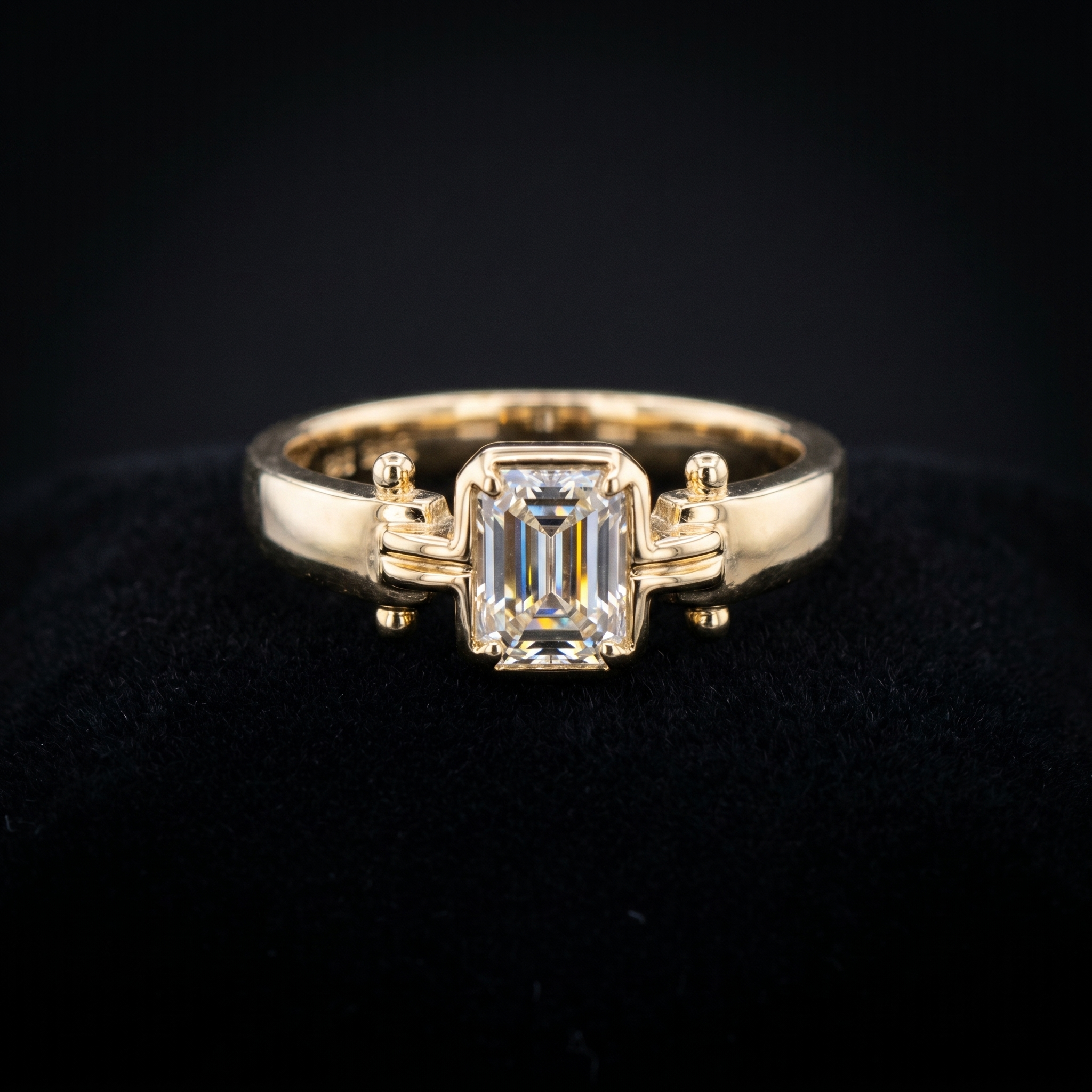 0.01Ct of Mens Ring With the Purity of 18K