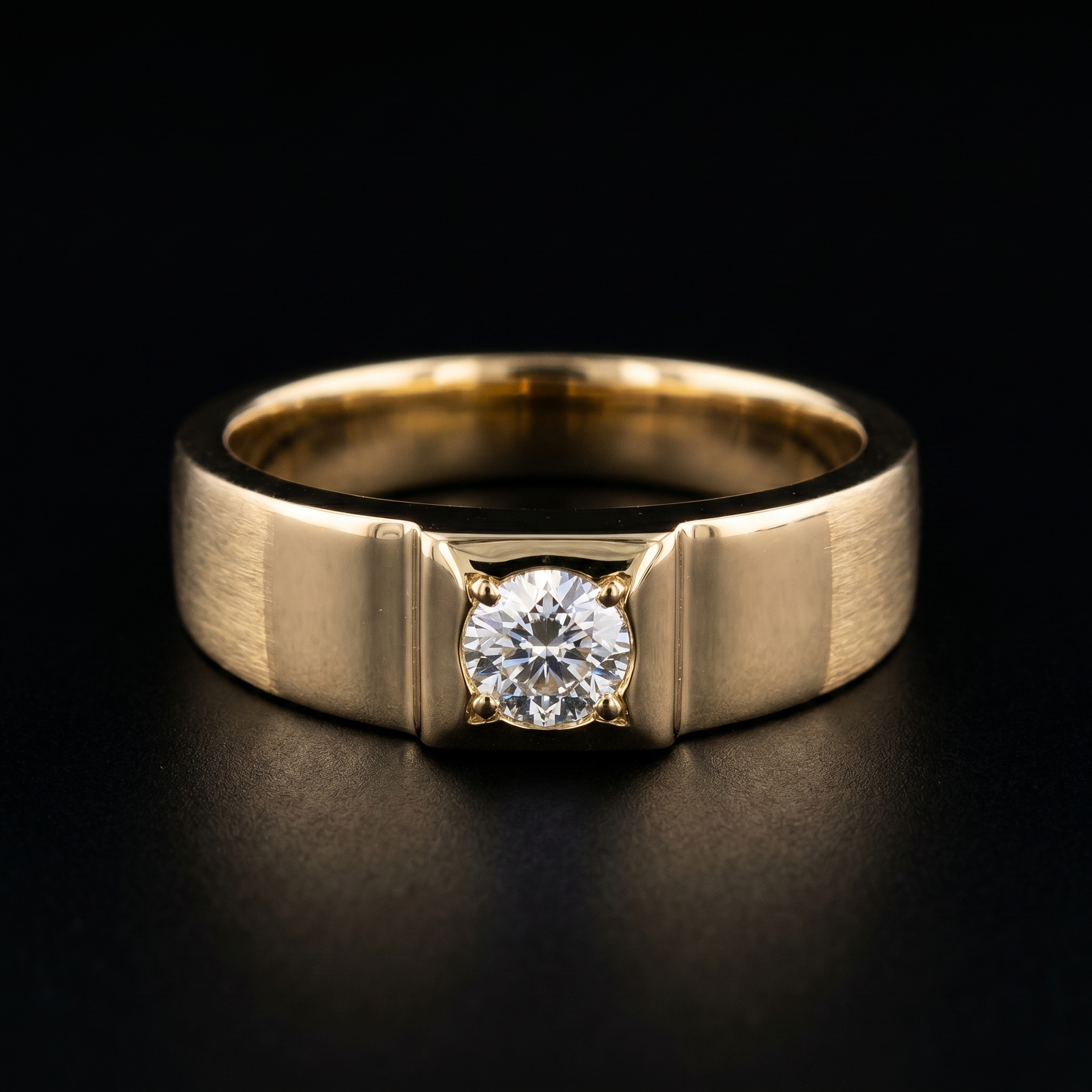 2Ct of Mens Ring With the Purity of 18K