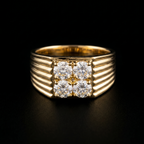 2.14Ct of Mens Ring With the Purity of 18K