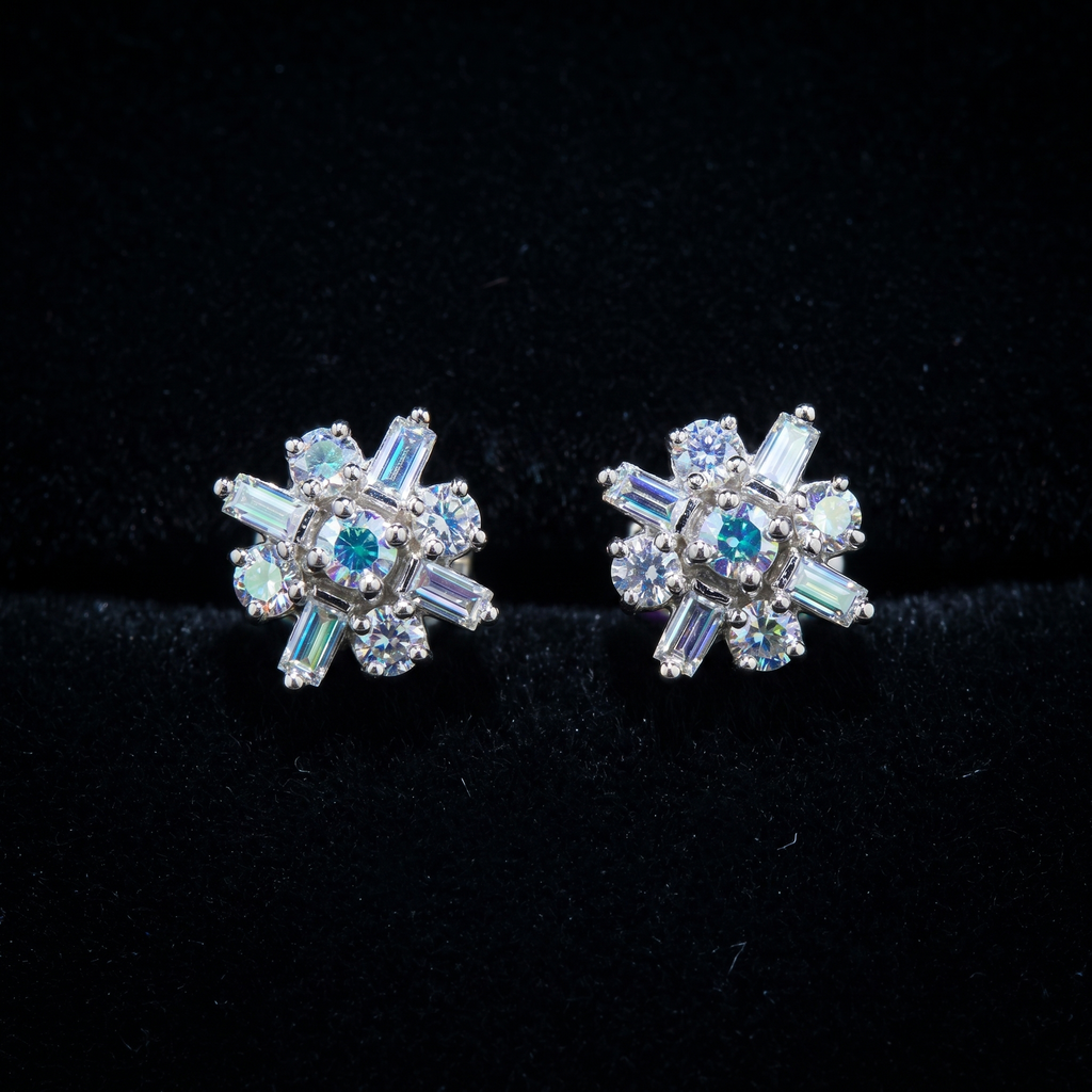 1.1Ct of Earring With the Purity of 18K