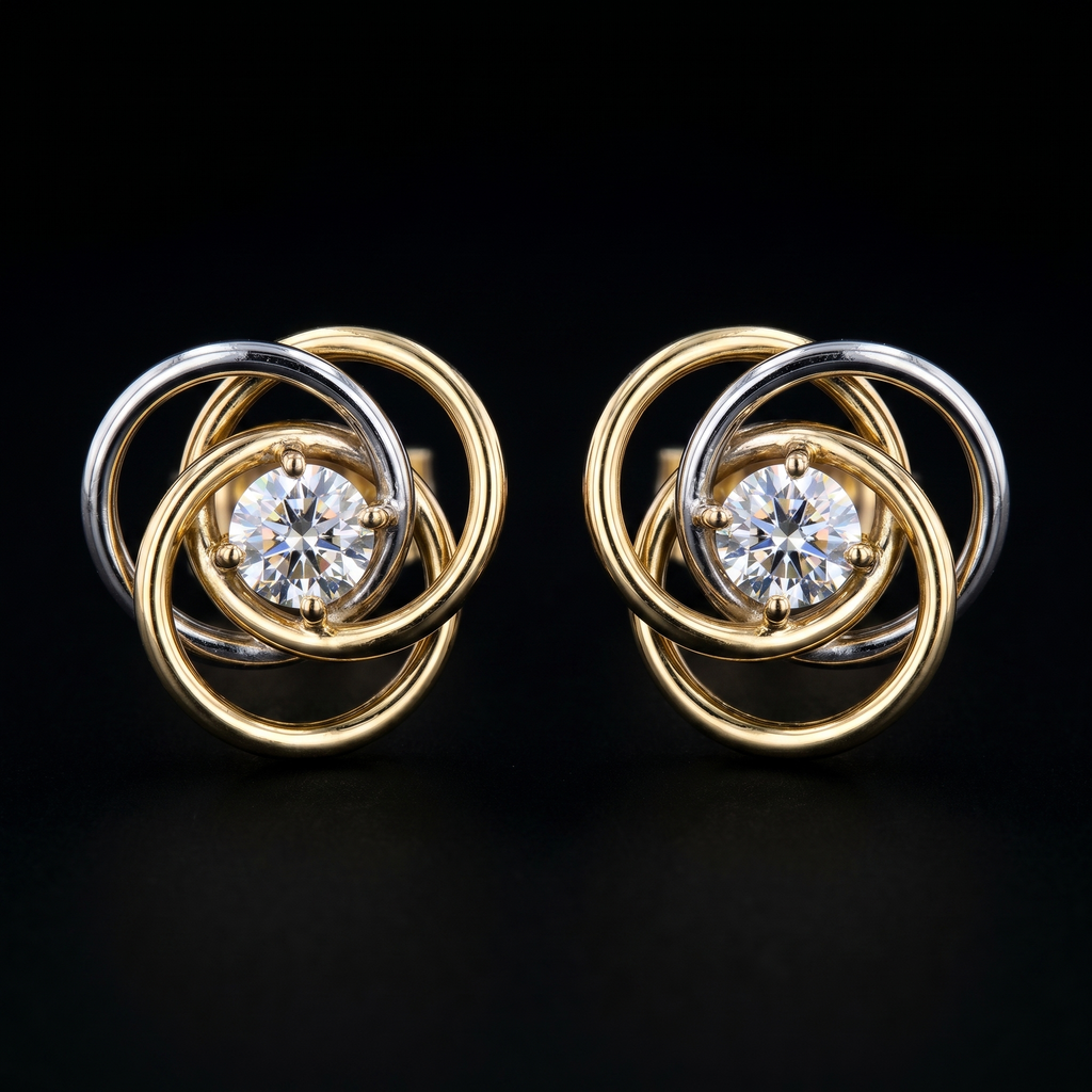 2Ct of Earring With the Purity of 18K