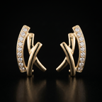0.5Ct of Earring With the Purity of 18K