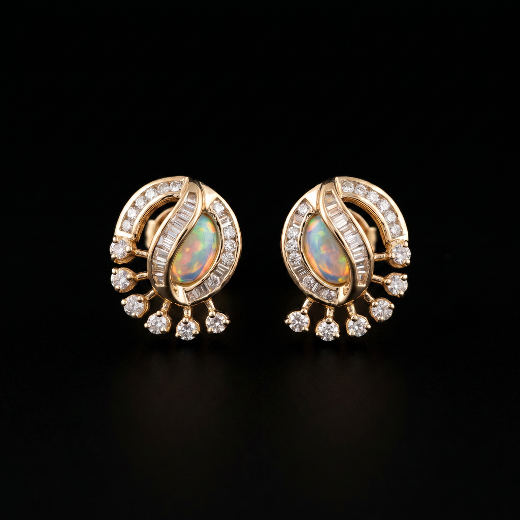 2.5Ct of Earring With the Purity of 18K