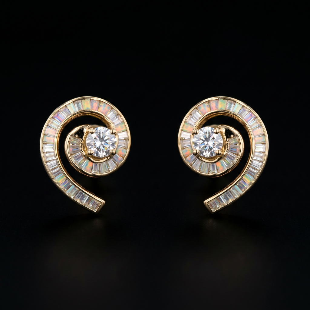 2.55Ct of Earring With the Purity of 18K