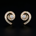 2.55Ct of Earring With the Purity of 18K