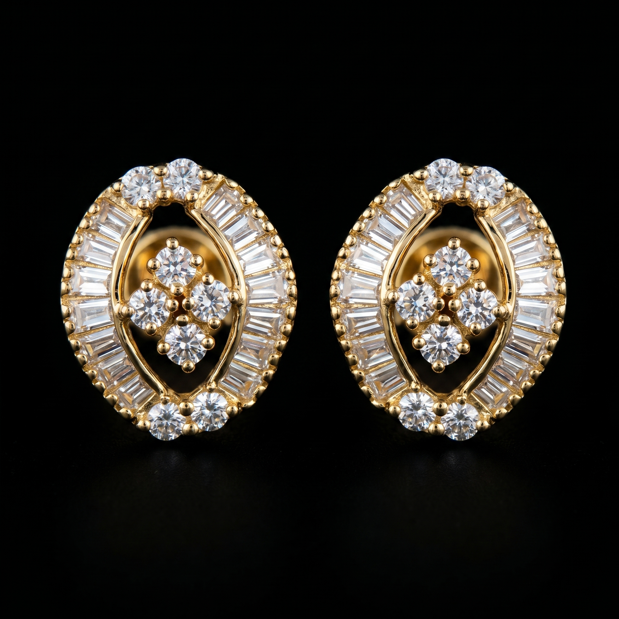 1.8Ct of Earring With the Purity of 18K