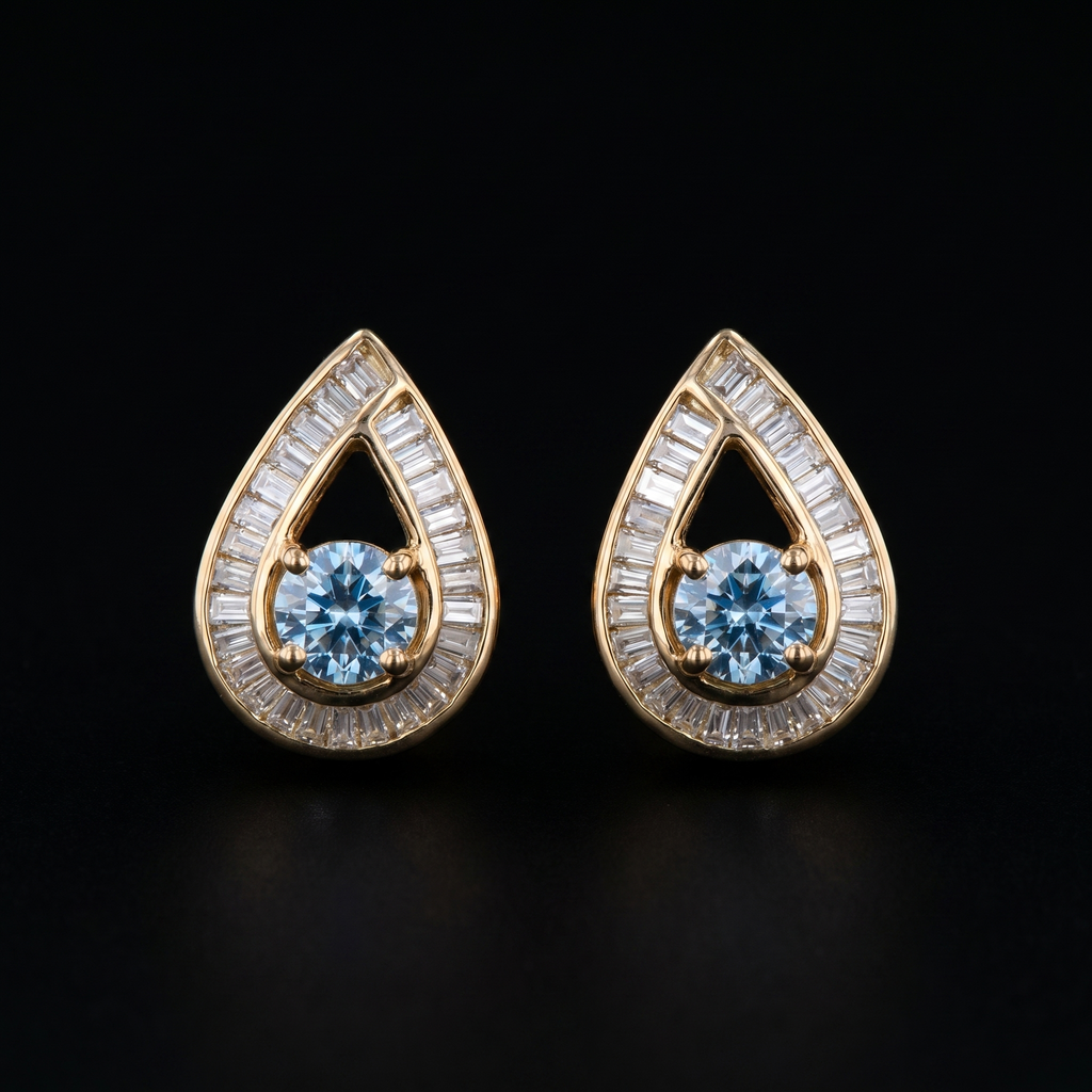 2.8Ct of Earring With the Purity of 18K