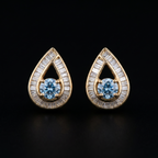 2.8Ct of Earring With the Purity of 18K