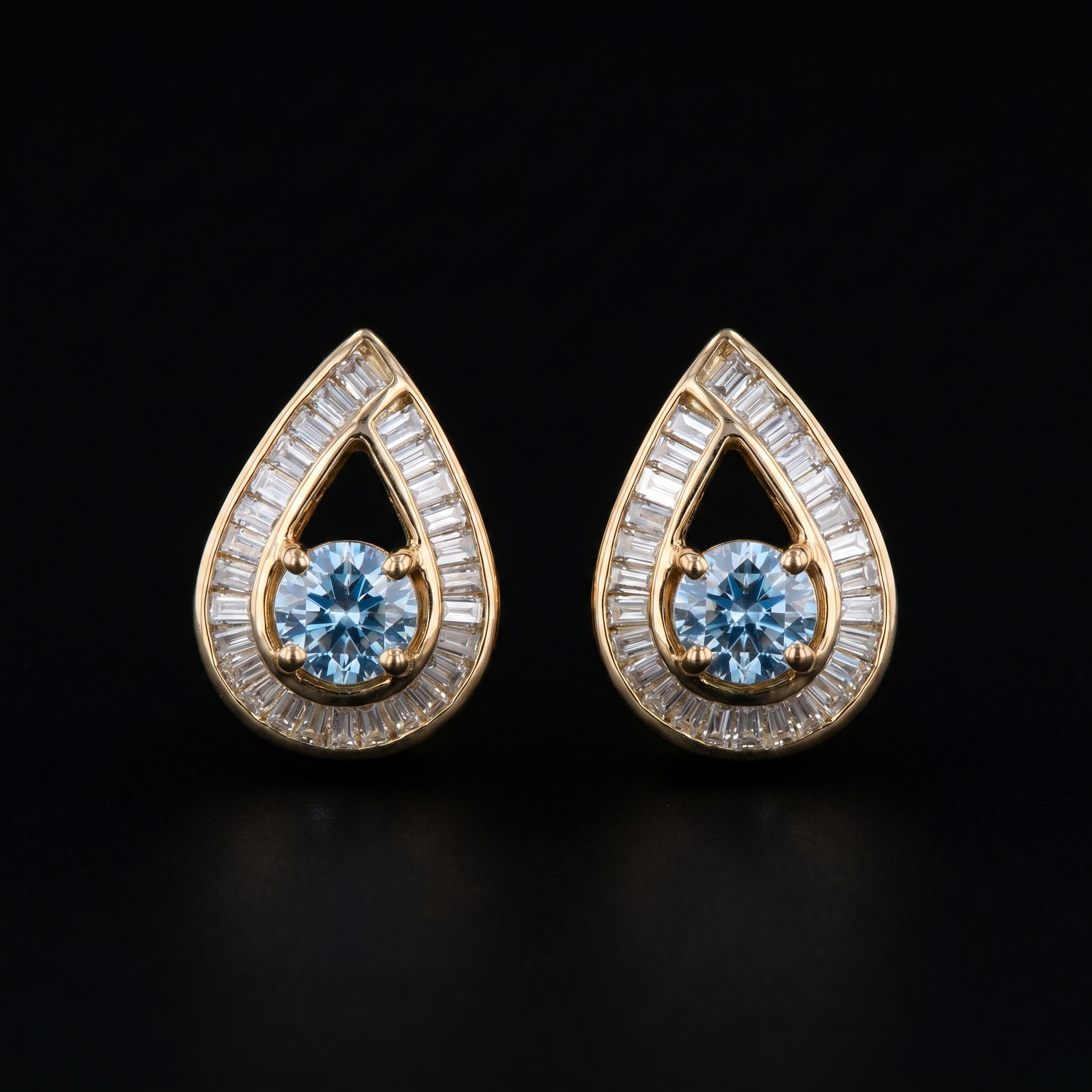 2.8Ct of Earring With the Purity of 18K