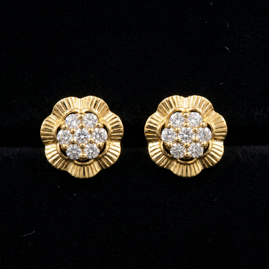 1.2Ct of Earring With the Purity of 18K