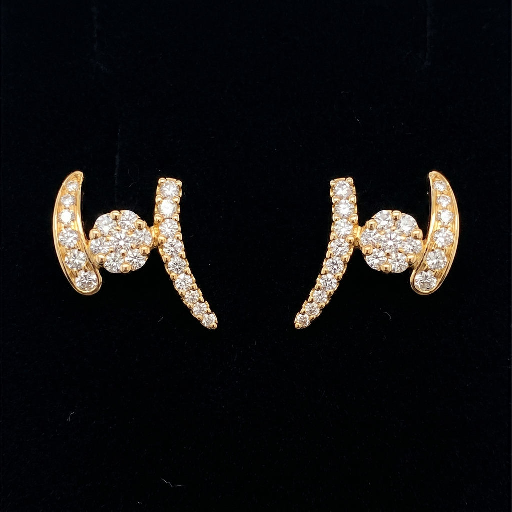 1.5Ct of Earring With the Purity of 18K