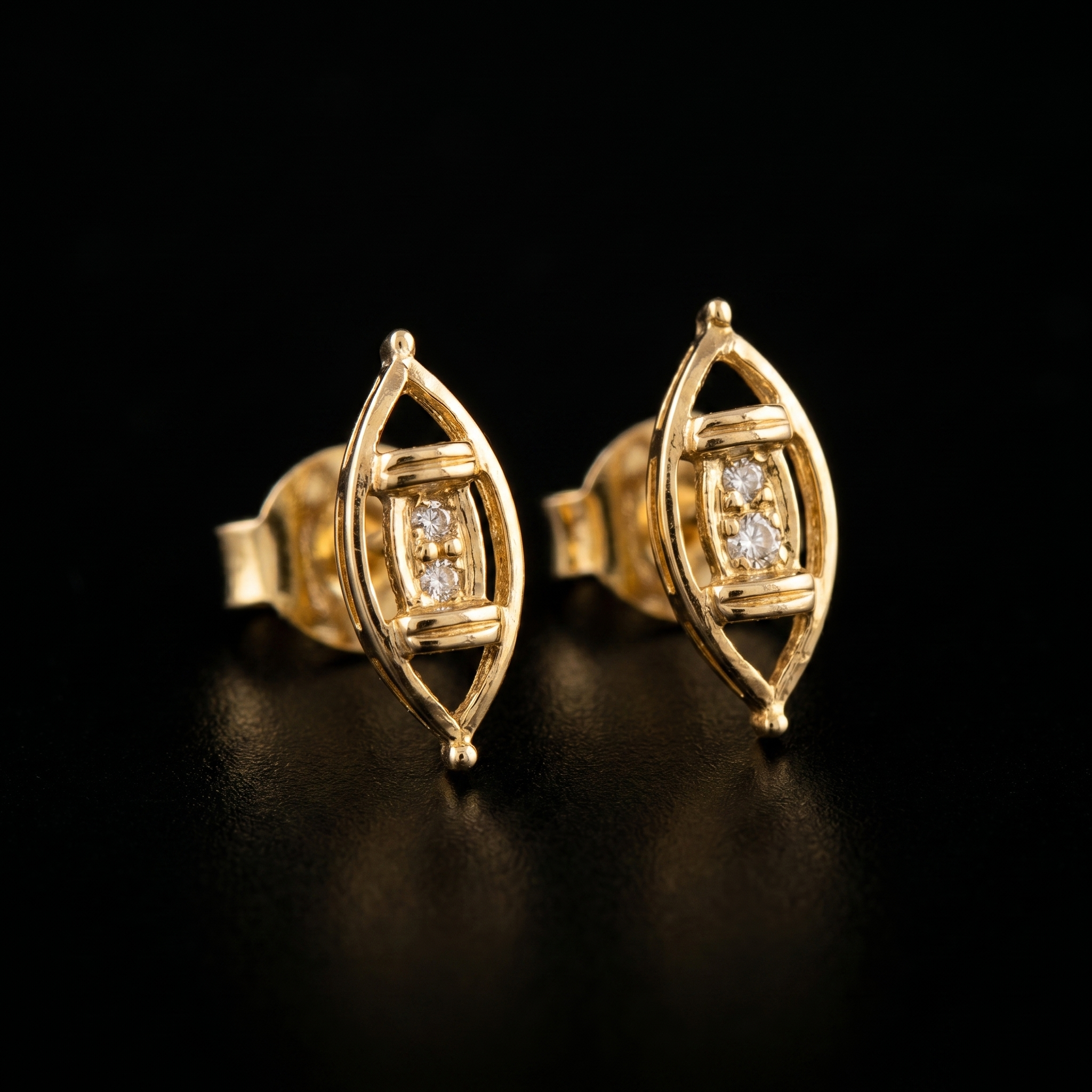 0.2Ct of Earring With the Purity of 18K