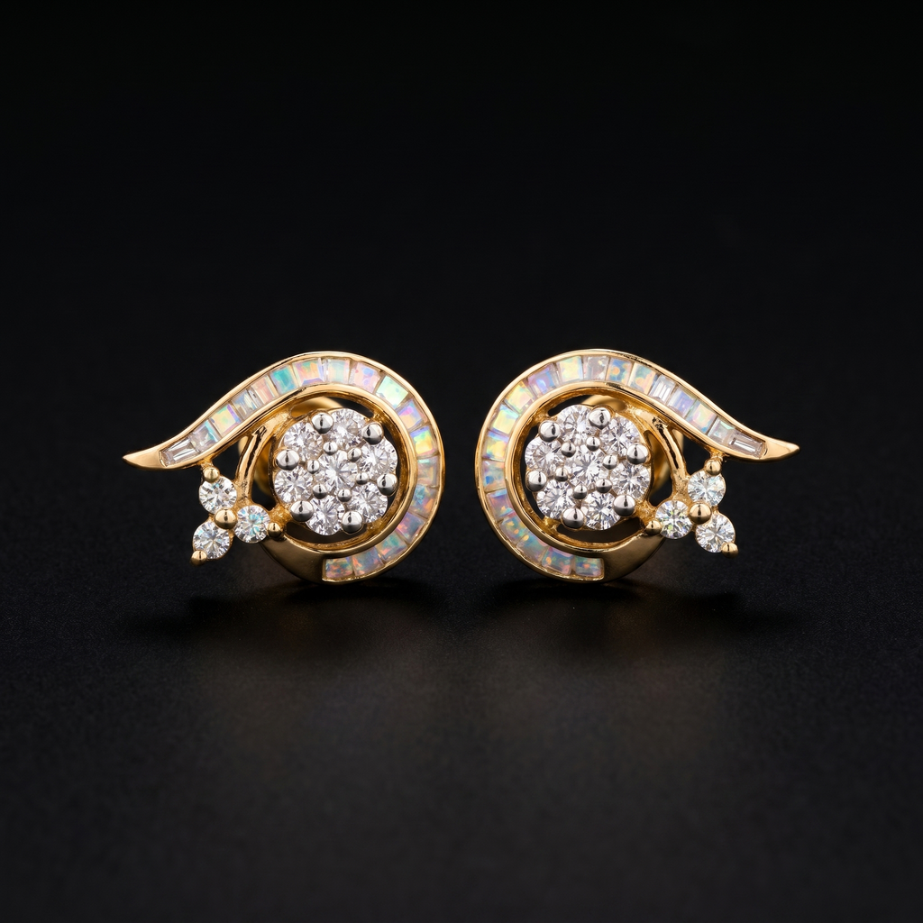 1.7Ct of Earring With the Purity of 18K