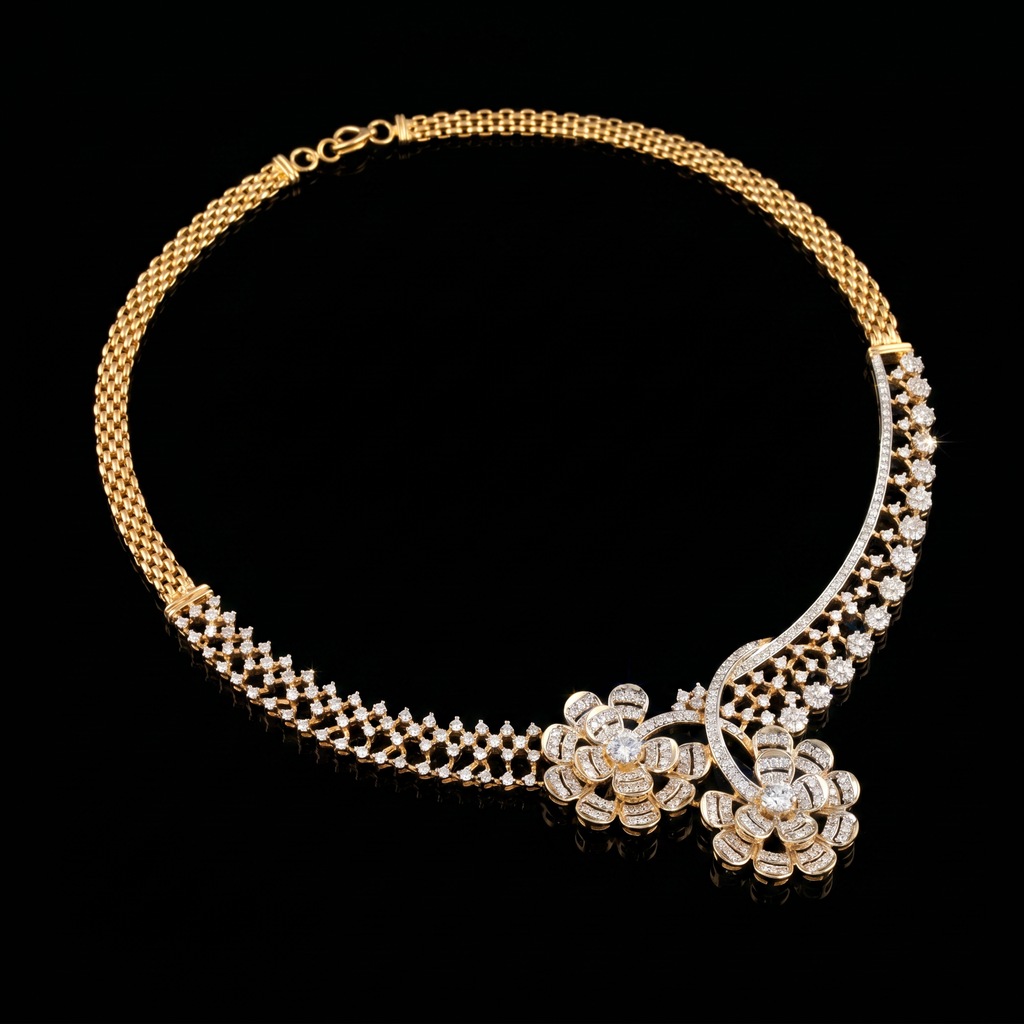 8.5Ct of Necklace  With the Purity of 18K