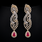 9.22Ct of Necklace Earring With the Purity of 14K