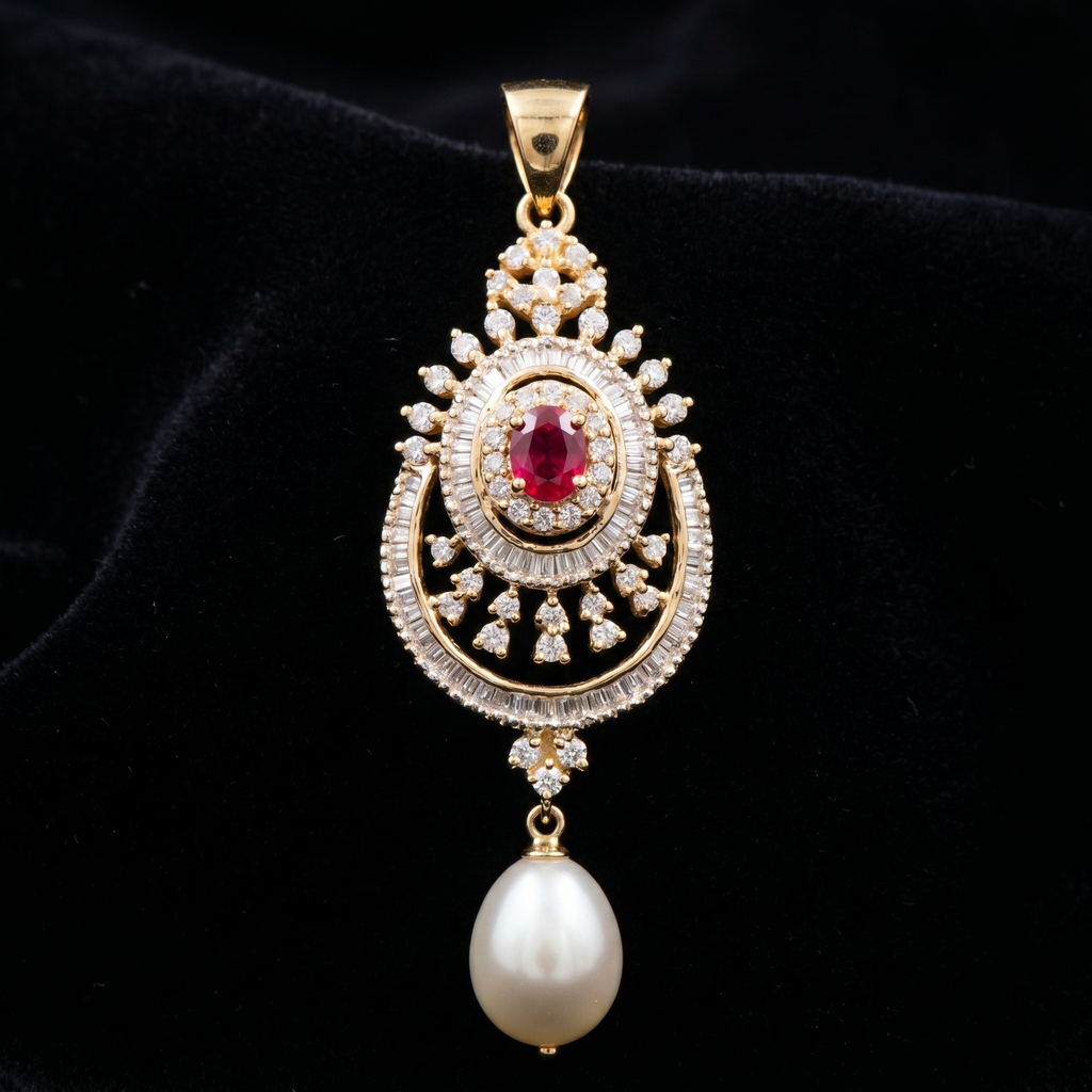 5.23Ct of Locket With the Purity of 18K