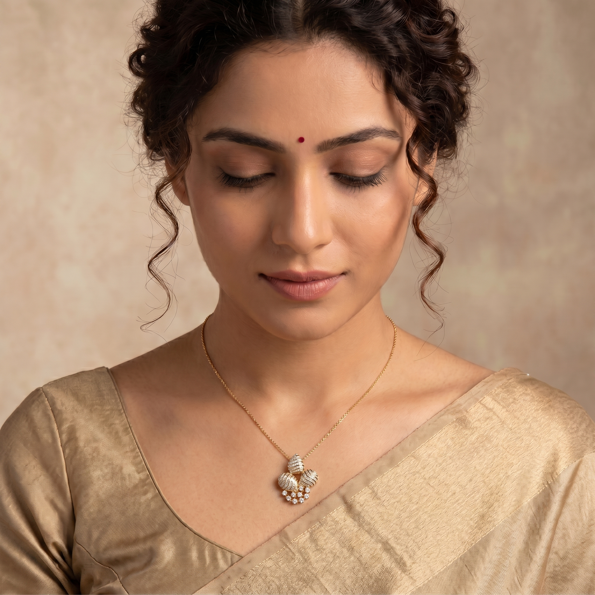 2.92Ct of Locket with the Purity of 18K
