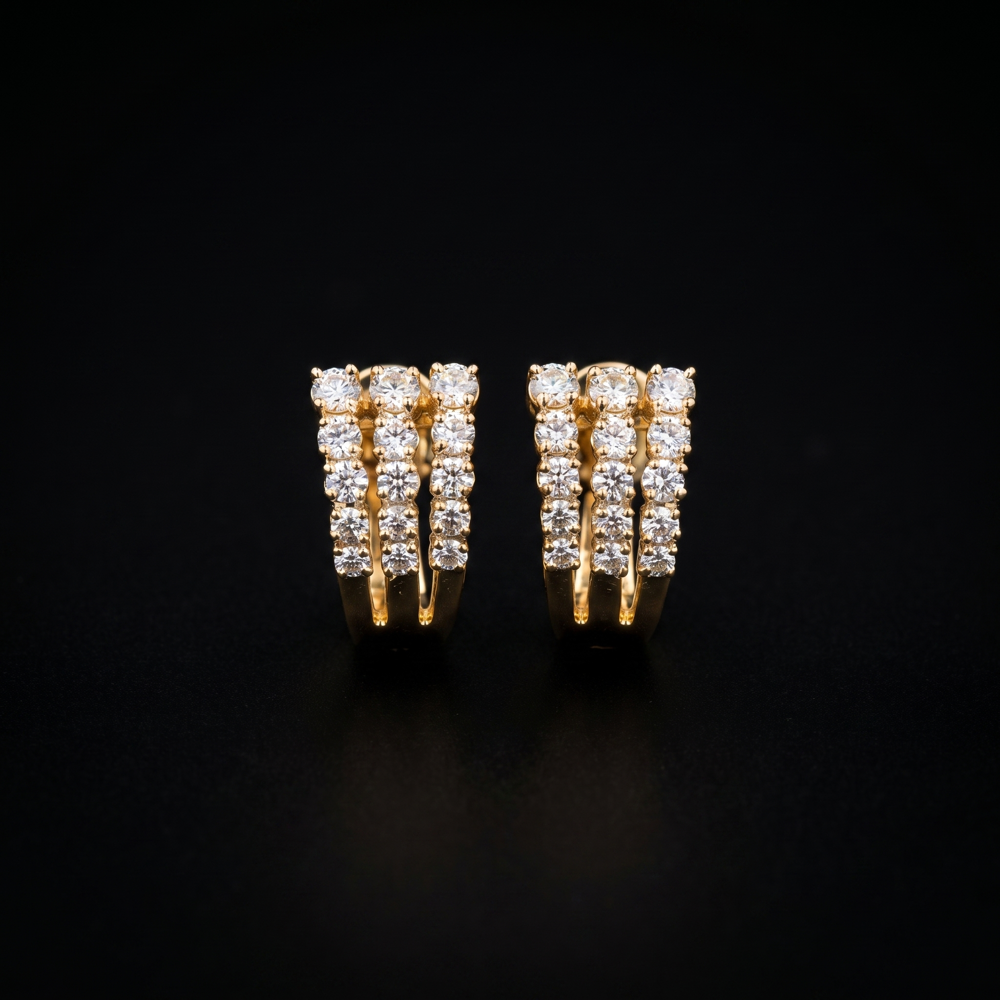 0.88Ct of Earring With The Purity of 18K