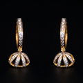0.63Ct of Earring With The Purity of 18K