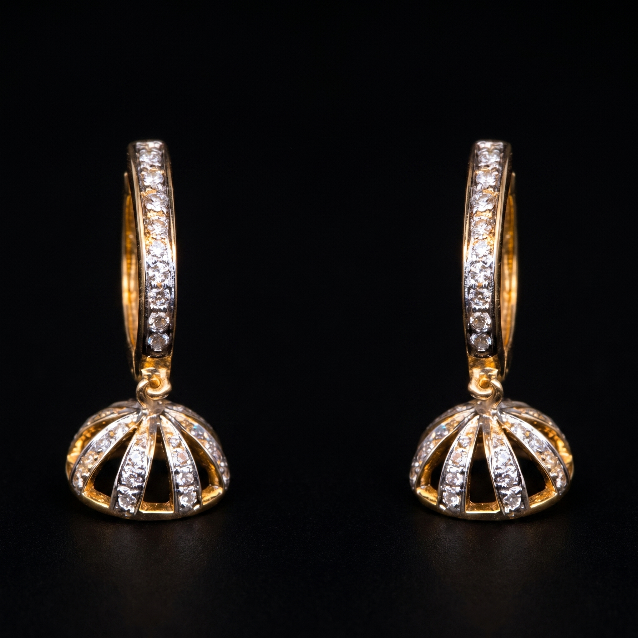 0.63Ct of Earring With The Purity of 18K