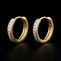 0.34Ct of Earring With The Purity of 18K