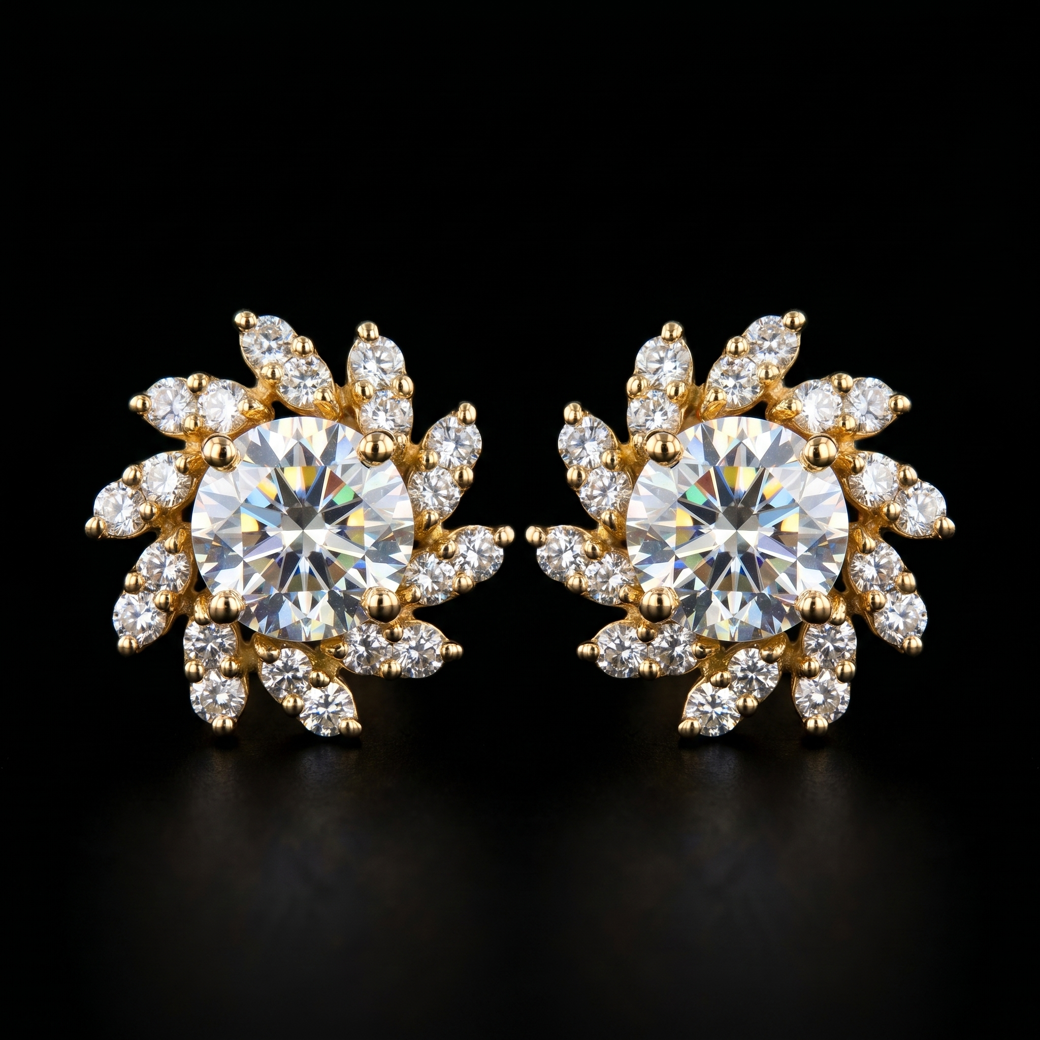 5Ct of Earring With The Purity of 18K