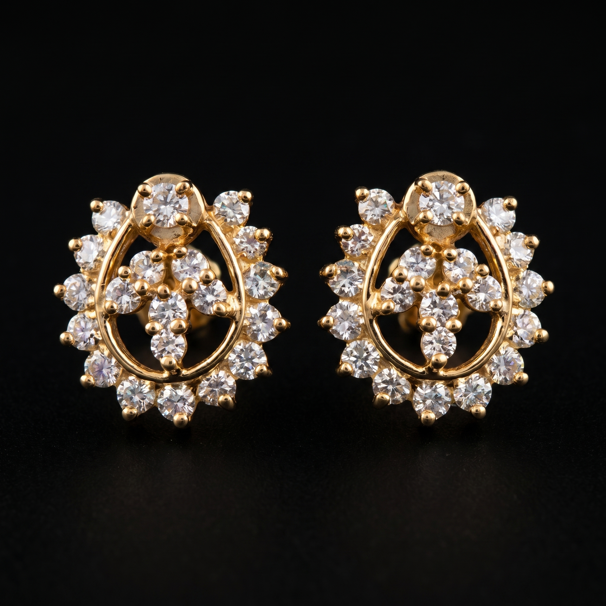 1.4Ct of Earring With The Purity of 18K