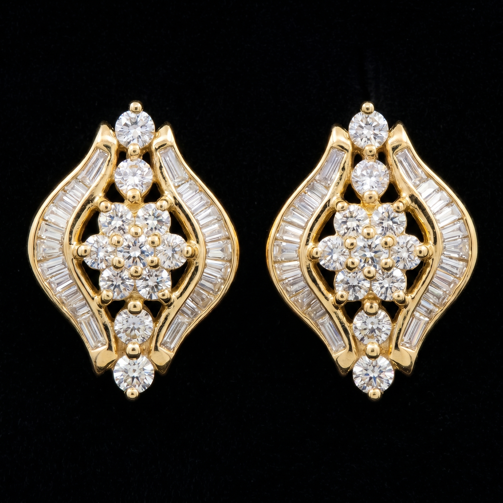 1.6Ct of Earring With The Purity of 18K