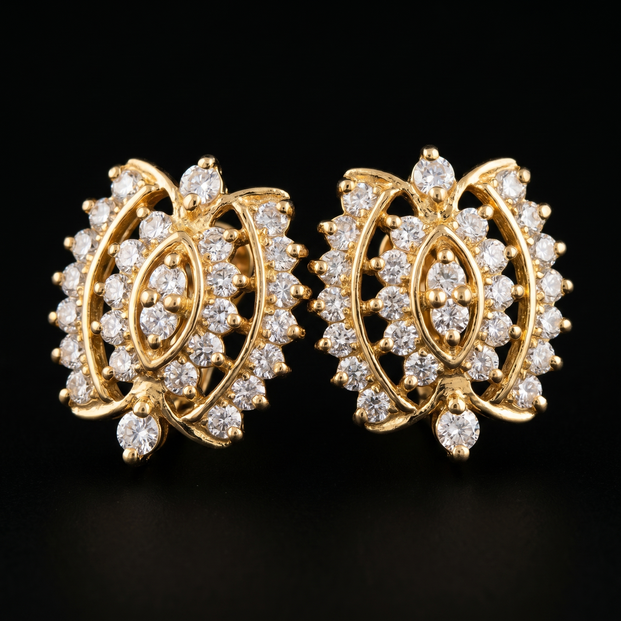 1.4Ct of Earring With The Purity of 18K