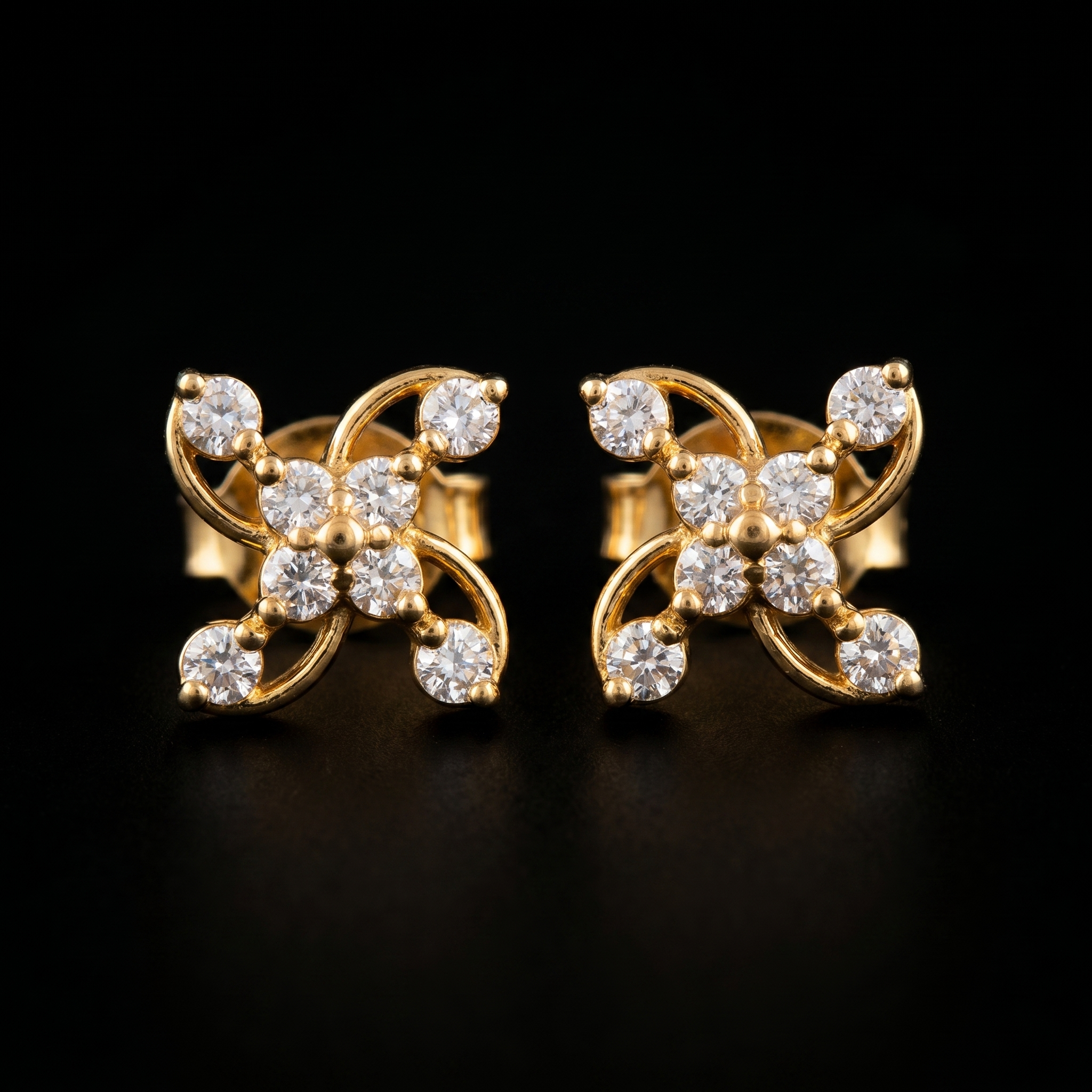 .55Ct of Earring With The Purity of 9K
