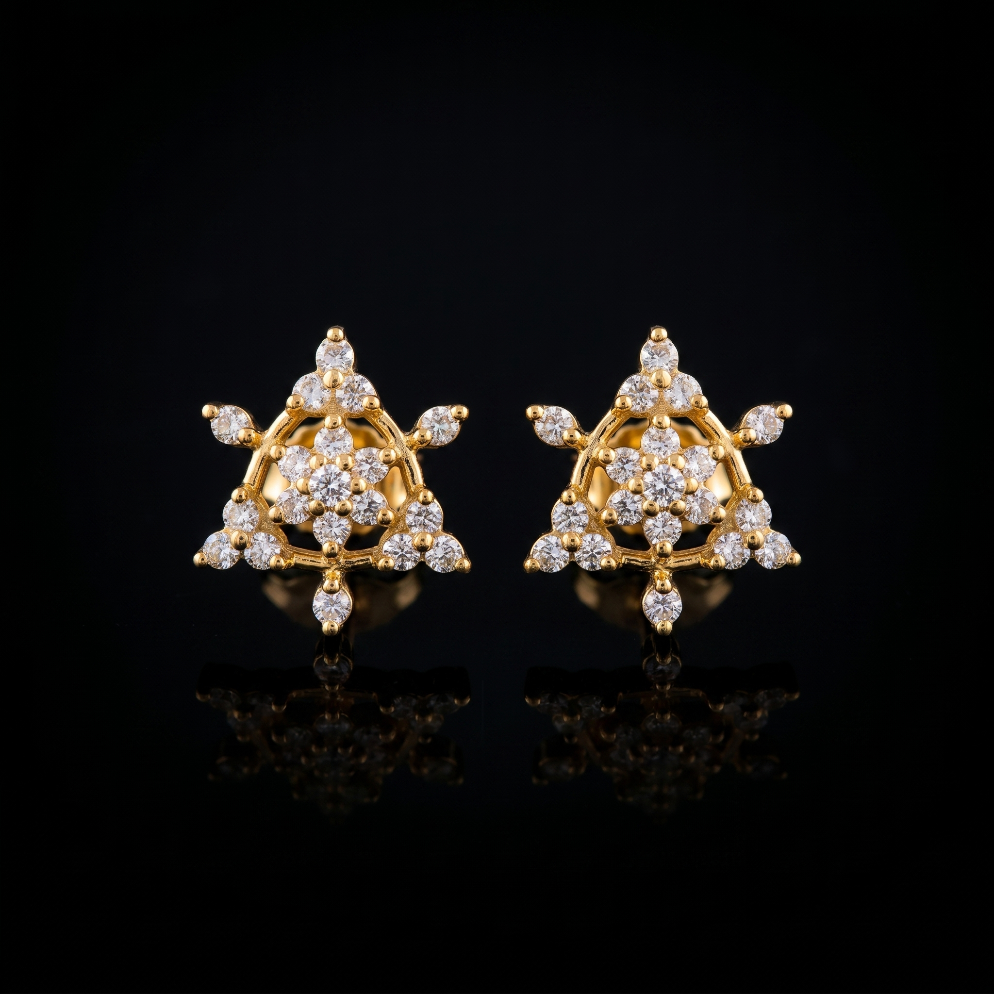 .57Ct of Earring With The Purity of 9K