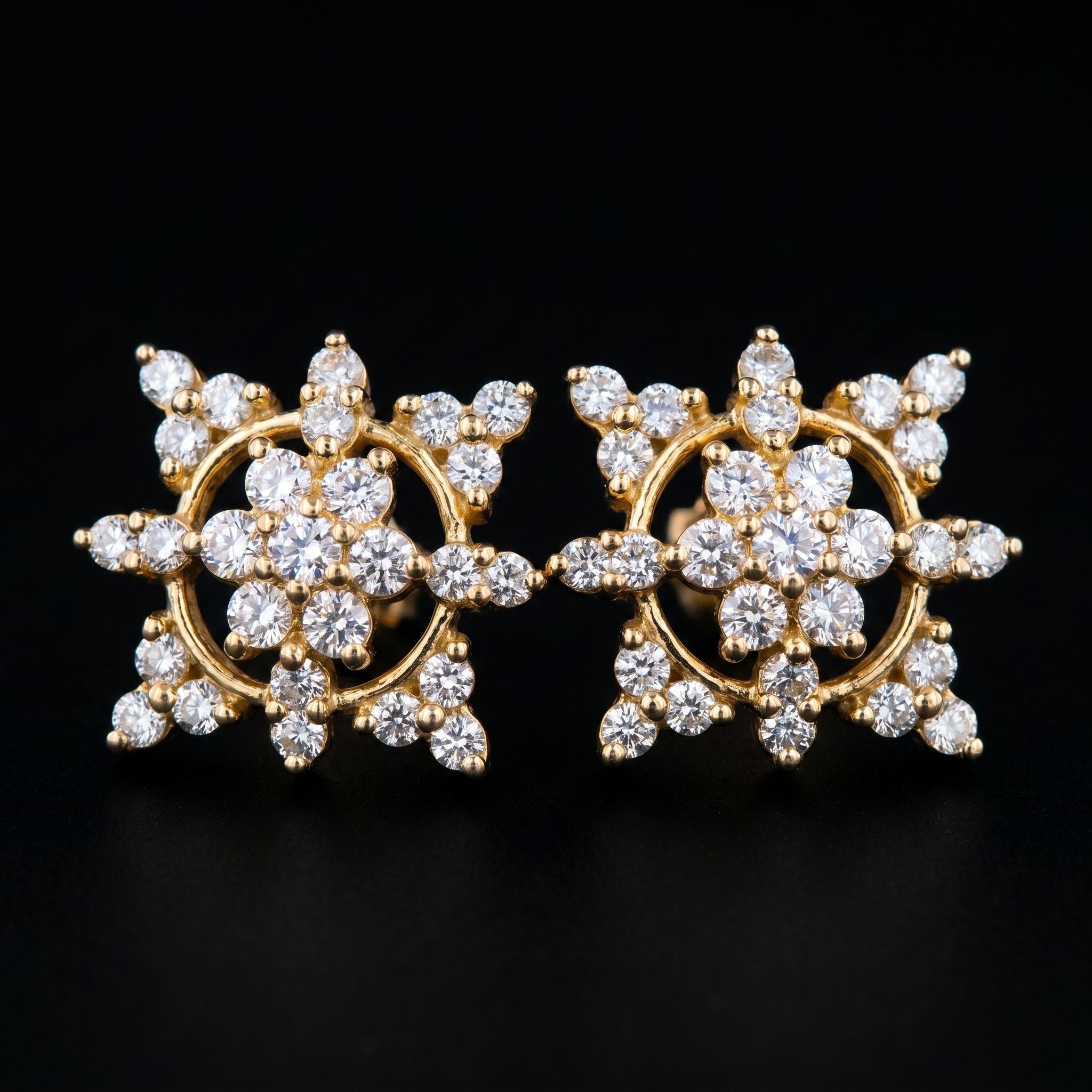 .87Ct of Earring With The Purity of 9K