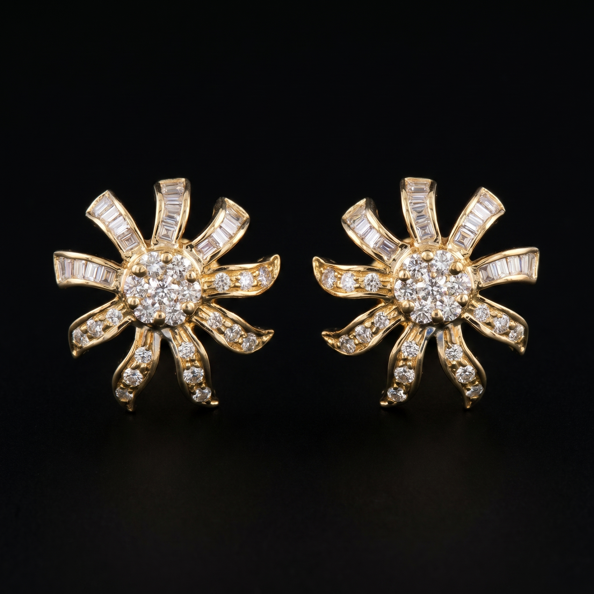.98Ct of Earring With The Purity of 18K