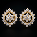 .8Ct of Earring With The Purity of 18K