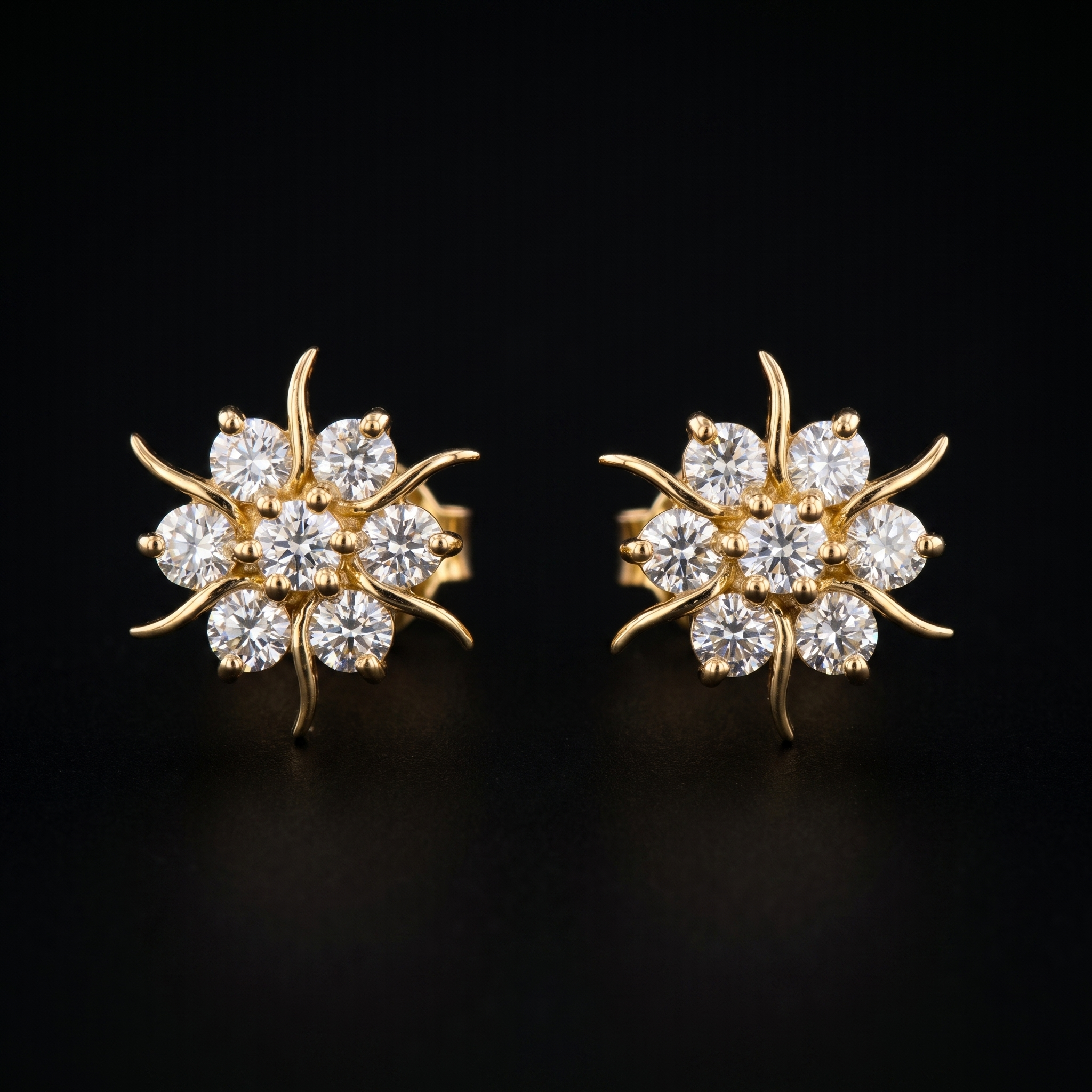 .86Ct of Earring With The Purity of 18K