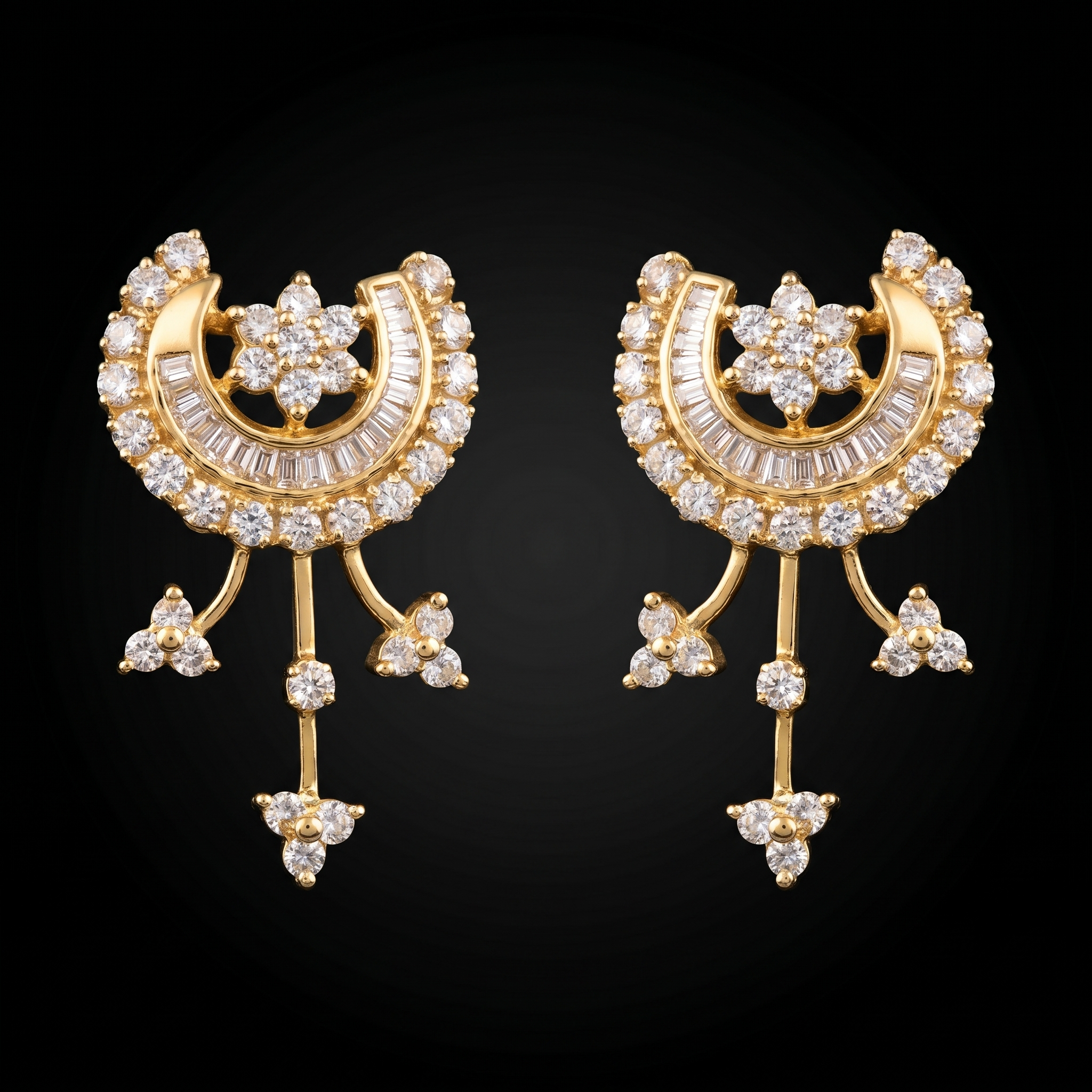1.46Ct of Earring With The Purity of 18K