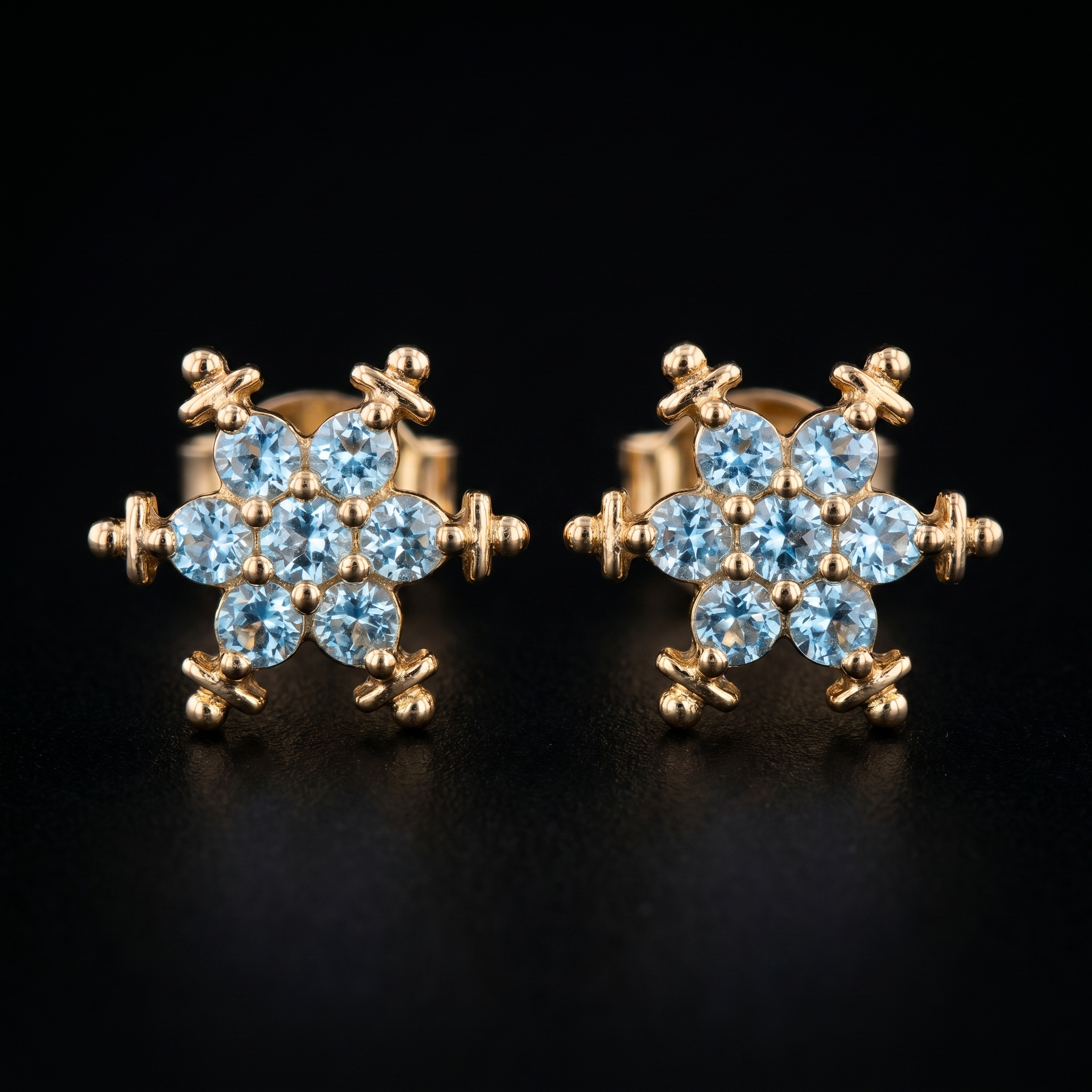 .7Ct of Earring With The Purity of 9K
