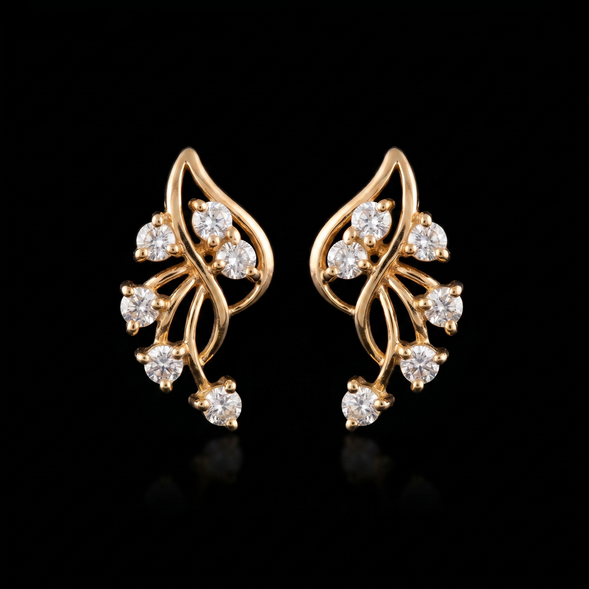 .42Ct of Earring With The Purity of 18K